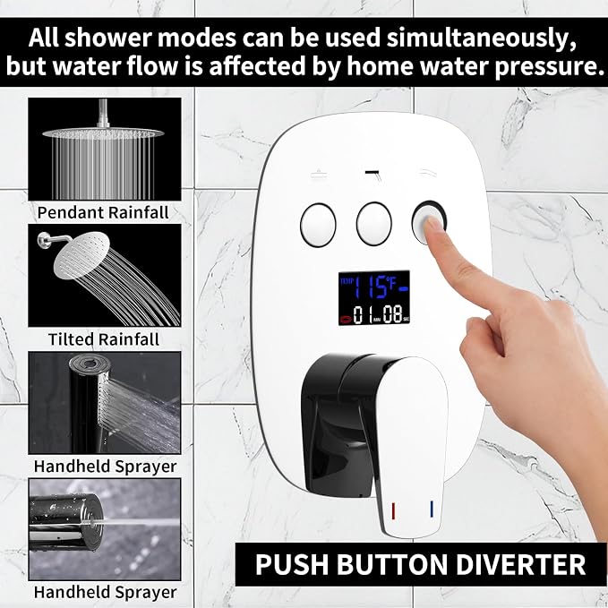 Chrome Shower Slide Bar System - Image 3