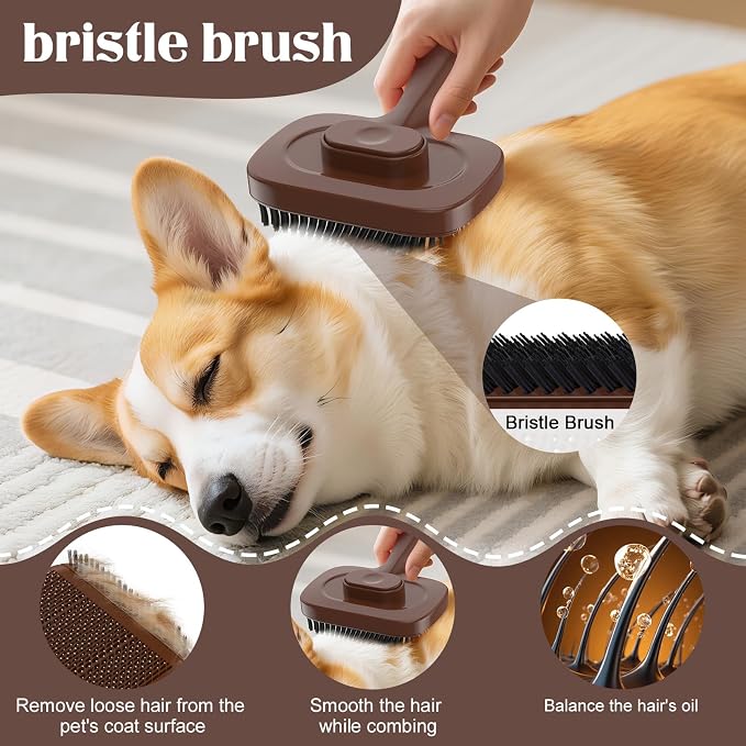 Self Cleaning Dog Brush for Shedding - Image 3