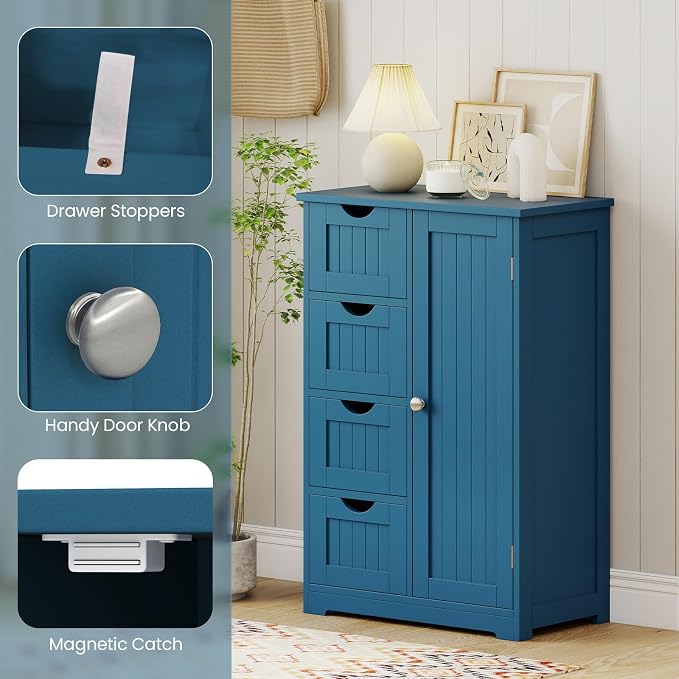 Giantex Bathroom Cabinet, Freestanding Storage Cabinet - Image 9
