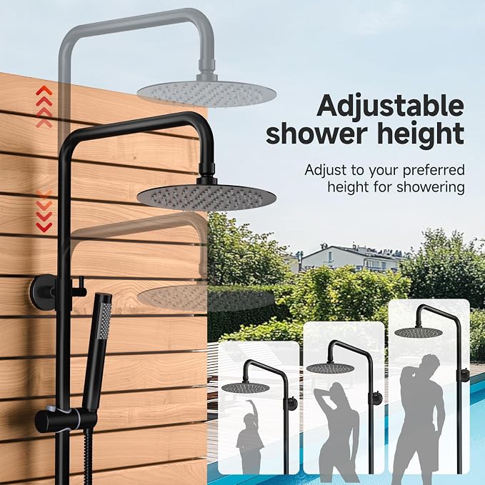 Rainsworth Outdoor Shower Kit Matte Black - Image 6