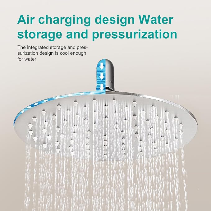 All Metal Rain Shower Head - Image 4