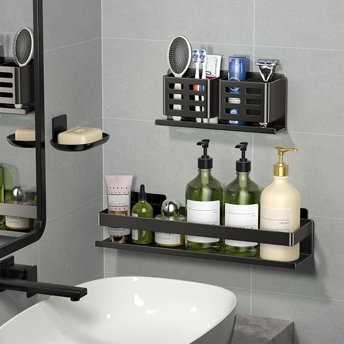 Shower Caddy, Shower Shelf 3 Pack - Image 3