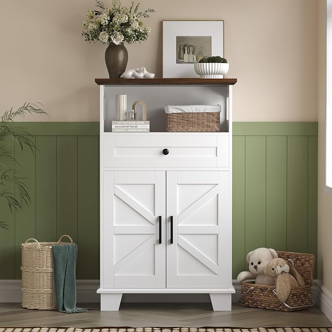 Farmhouse Bathroom Storage Cabinet - Image 6