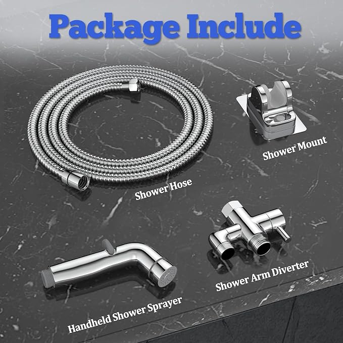 Dog Shower Sprayer Attachment, YDmeet 100 Inch Dog Washing Hose - Image 8
