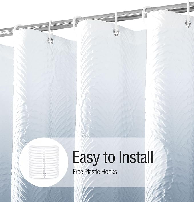 Gibelle Ombre Blue Shower Curtain - Image 7