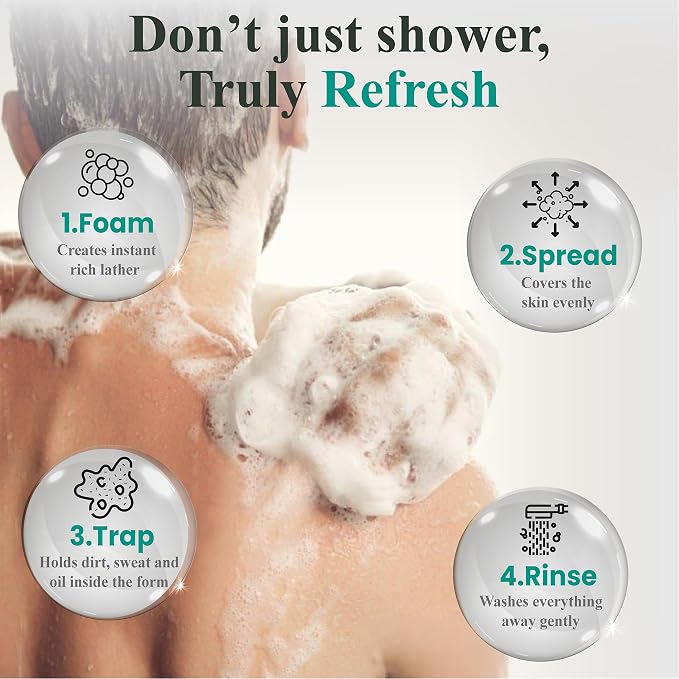 Korean Exfoliating Washcloth – Exfoliating Shower Towel Body Scrub Cloth - Image 3