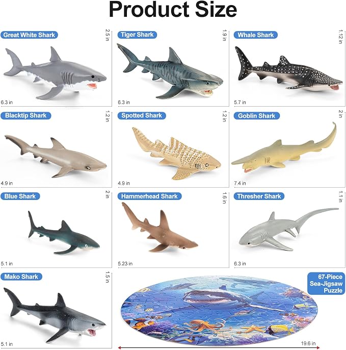 Shark Toys for Kids, Birthday Party Favors & Gifts for Toddlers Boys Girls - Image 6