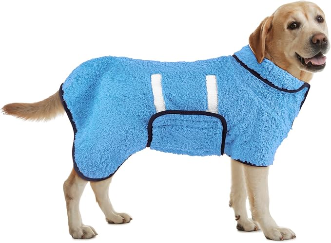 Bienbee Dog Bathrobe, Quick Drying Super Absorbent Dog Robes by Bienbee
