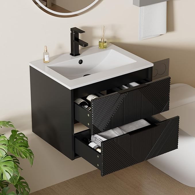 LUCKWIND 24" Floating Bathroom Vanity by LUCKWIND