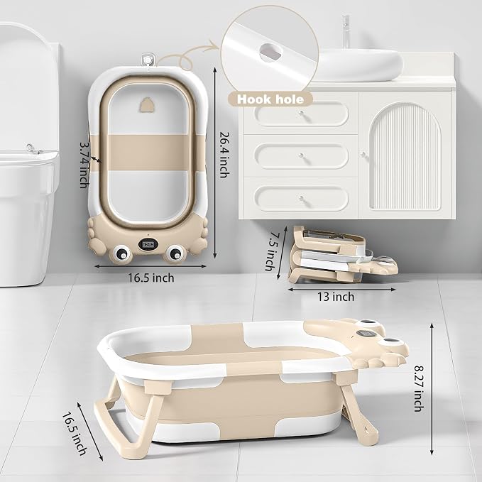 Collapsible Baby Bathtub for Newborns - Image 5