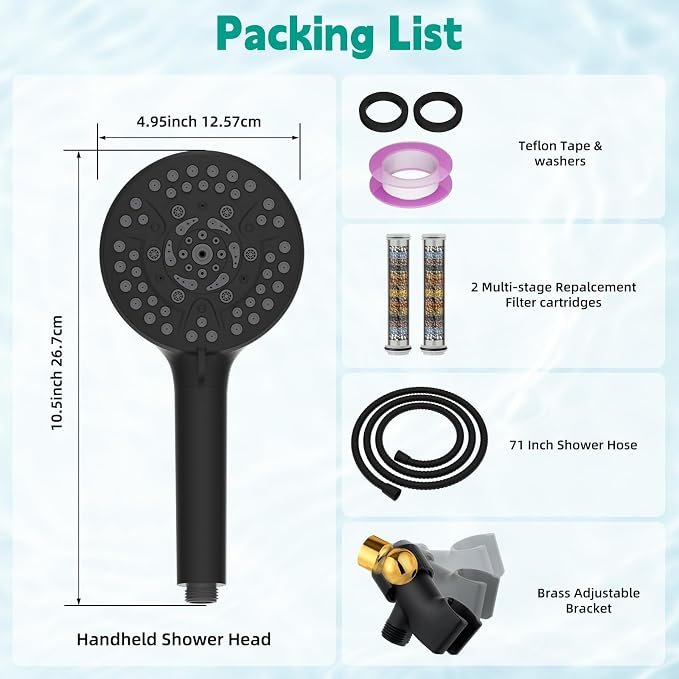 Hibbent Filtered Shower Head - Image 8