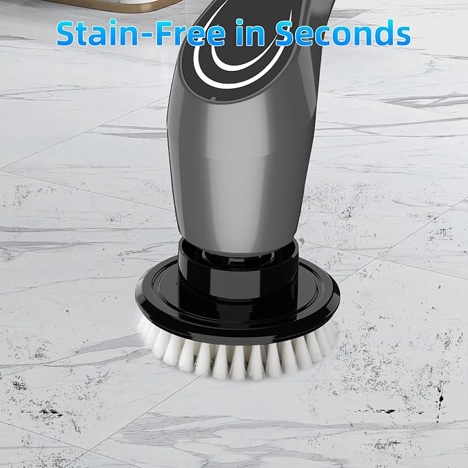 Gray Electric Spin Scrubber, Cordless Spin Scrubber - Image 2
