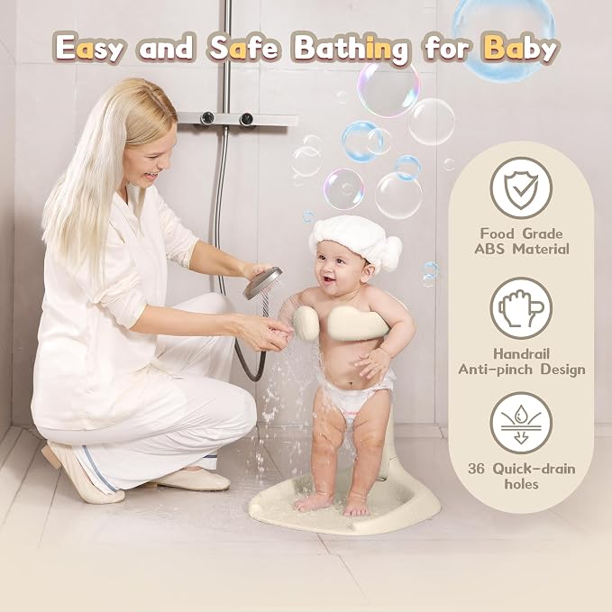Baby Shower Stand, No-Assembly Baby Bath Stand - Image 6