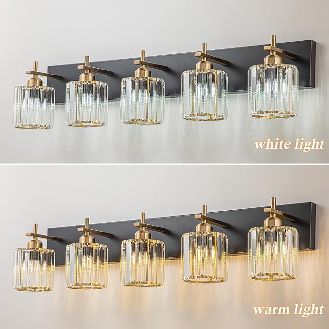 Modern Crystal Bathroom Vanity Lights, Crystal Wall Lighting - Image 5