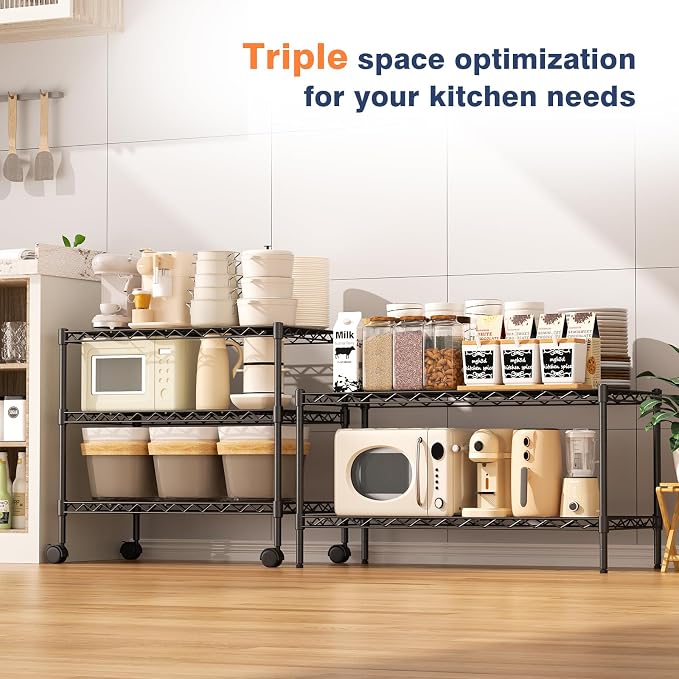 2-Tier Wire Shelving Unit, Wire Shelves Rack - Image 4