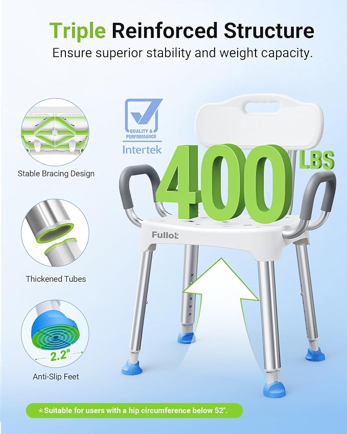 Widened Shower Chair for Inside Shower - Image 2
