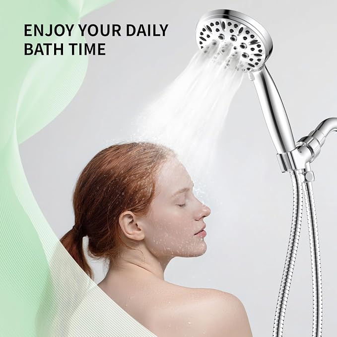 Shower Head, 6 Spray Modes Handheld Showerhead, High Pressure Hand Shower - Image 8