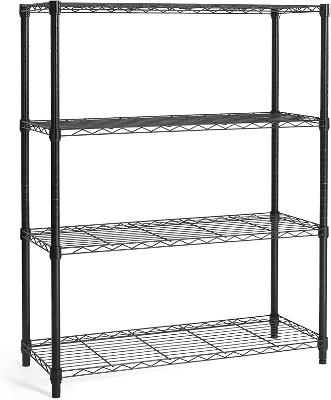 CAPHAUS 4-Tier Adjustable Height Wire Shelving Unit, Wire Rack Shelving by CAPHAUS
