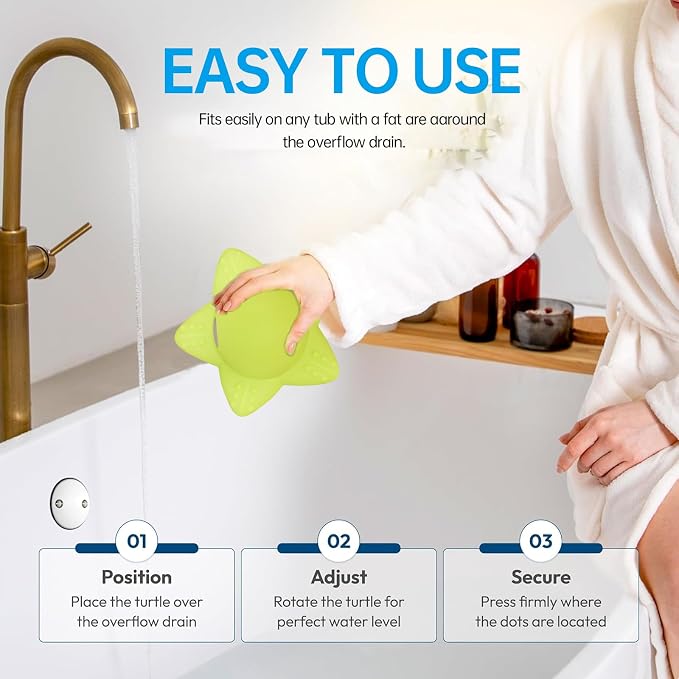 Silicone Bathtub Overflow Drain Cover, Soak Drain Cover Plug - Image 3