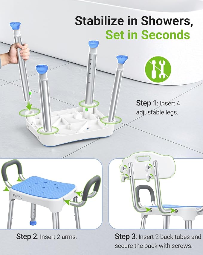 Widened Shower Chair for Inside Shower - Image 3