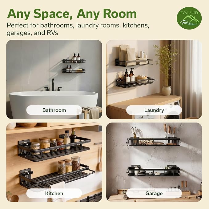 Shower Caddy Adhesive 2Pack - Image 6