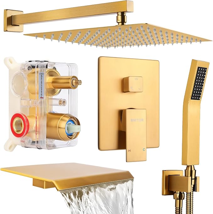 Wall Mounted Shower Faucet Set, Shower System by BetterQualityBetterLife