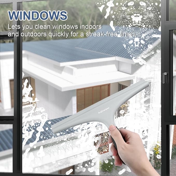 Silicone Shower Squeegee for Glass Doors - Image 5