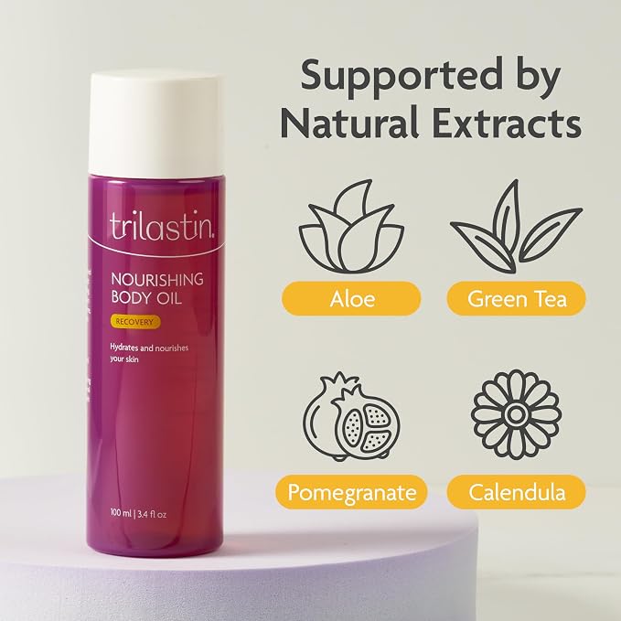 TriLASTIN Maternity 4oz Stretch Mark Cream & 3.4oz Nourishing Body Oil Bundle | - Image 7