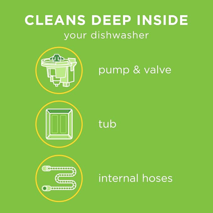 Affresh Dishwasher Cleaner, Helps Power Away Odor Causing Bacteria, Mineral - Image 2
