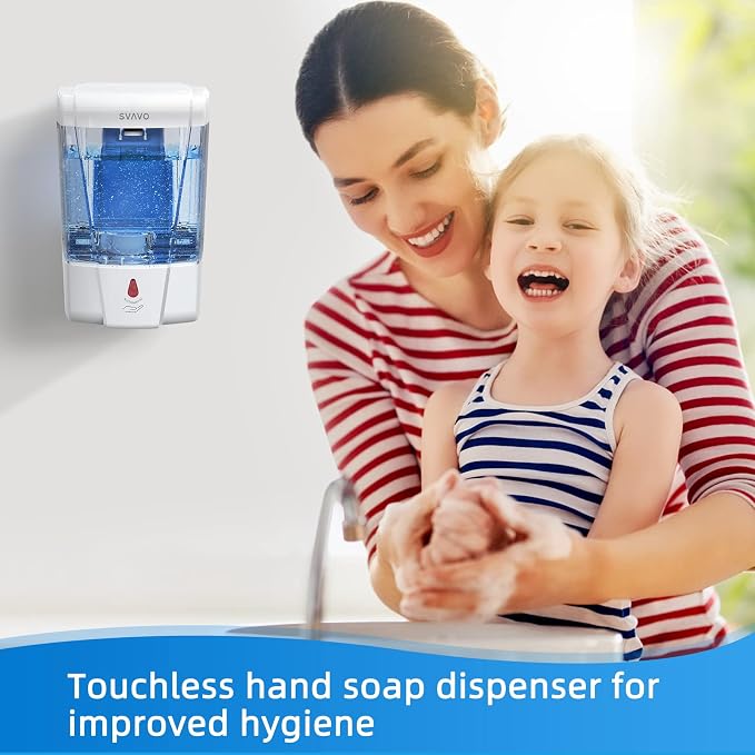 SVAVO Automatic Soap Dispenser Touchless, 21oz/600ml Soap Dispenser Wall Mount - Image 4
