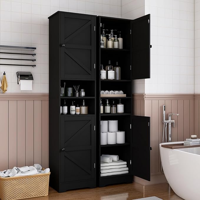 Tall Bathroom Cabinet, Storage Cabinet - Image 6