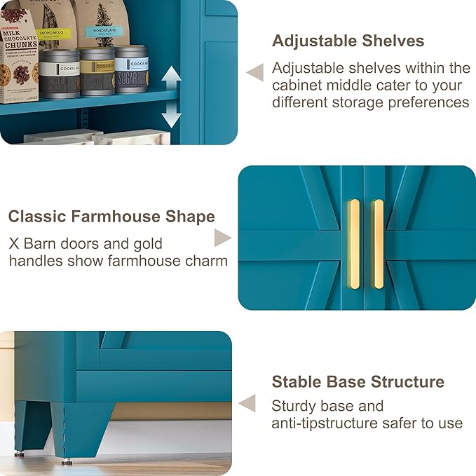 71H Tall Metal Storage Cabinet - Image 5