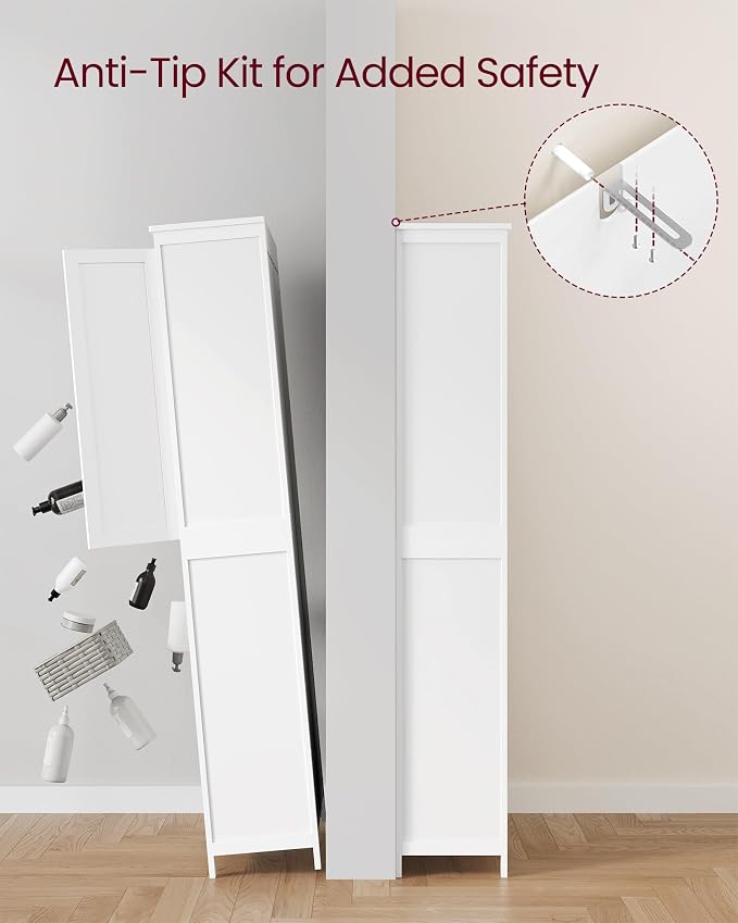 VASAGLE Floor Storage Cabinet, Freestanding Storage Unit - Image 5