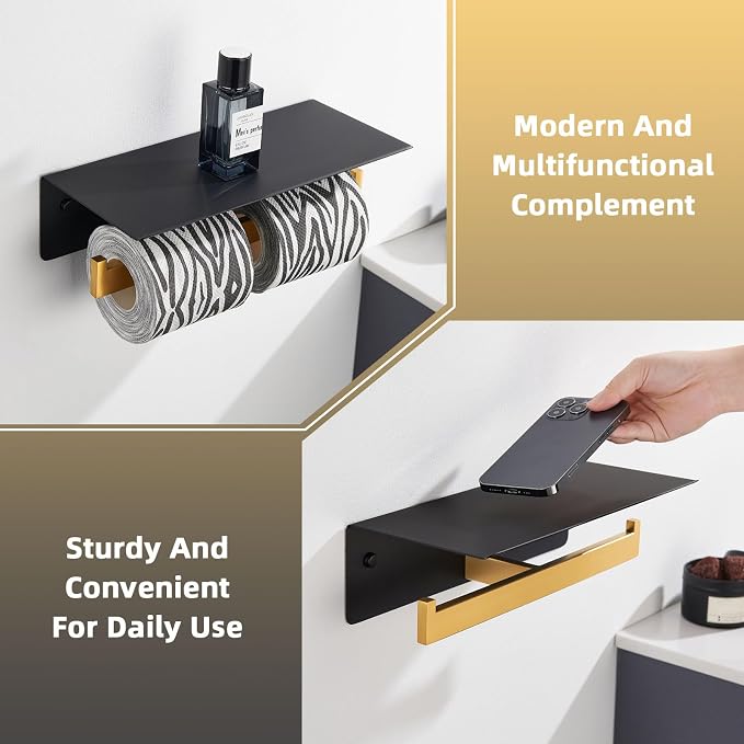 Angle Simple Double Toilet Paper Holder - Image 7