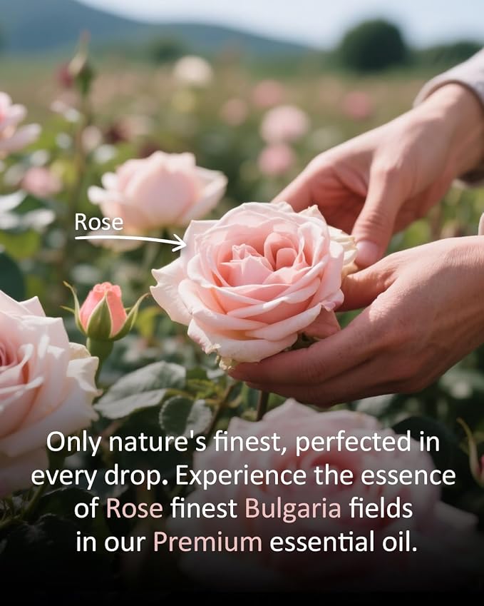 Rose Essential Oil with Glass Dropper - Image 4