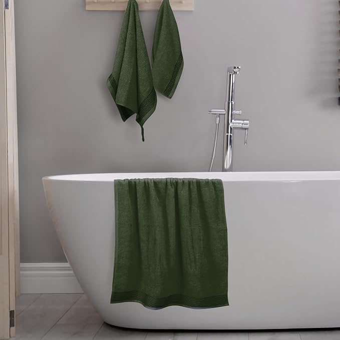 Belizzi Home Ultra Soft 3 Pack Cotton Towel Set, Contains a Bath Towel 28x55 - Image 4