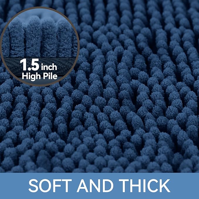 Bcoimo 44"×24" Absorbent Bath Mat, Non-Slip - Image 3