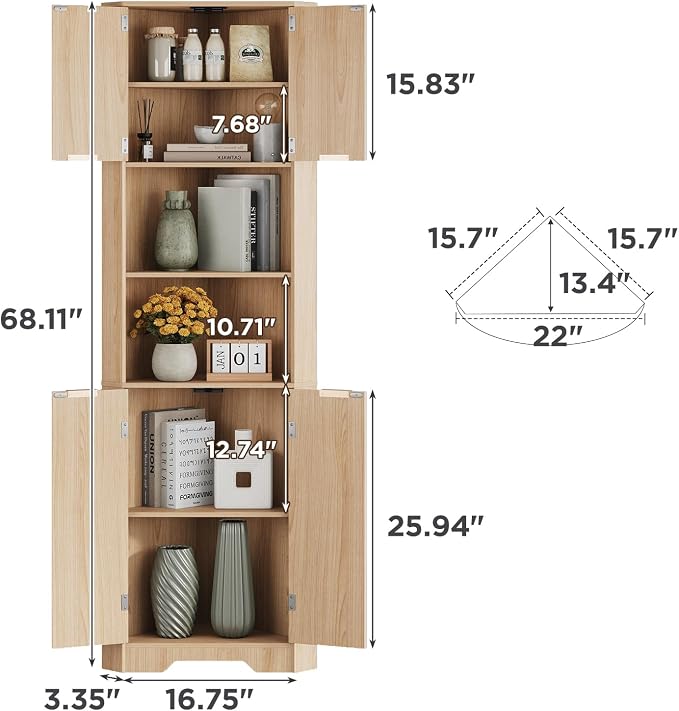 Fameill Tall Corner Cabinet - Image 2