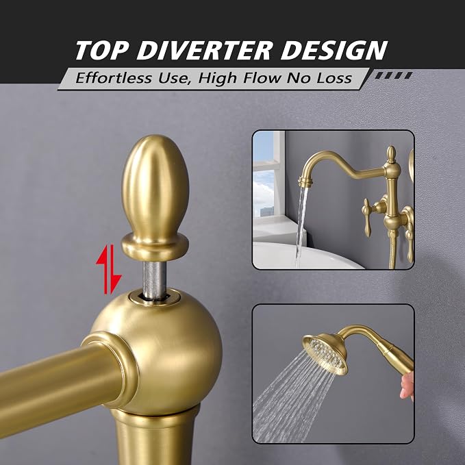 SUMERAIN Wall Mount Tub Faucet - Image 9