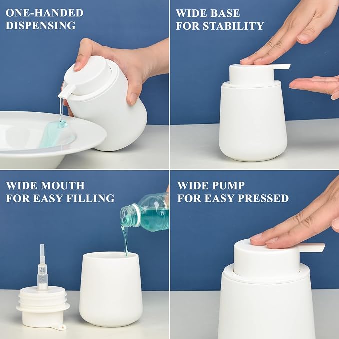 BosilunLife White Soap Dispenser - Image 4