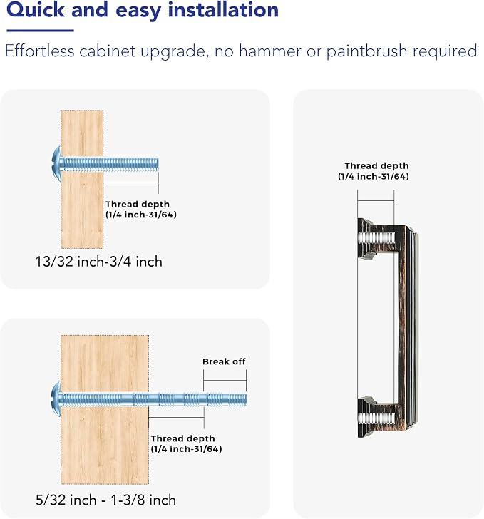 Ravinte Hardware 10 Pack Oil Rubbed Bronze Cabinet Pulls, 3 Inch Hole Center - Image 3