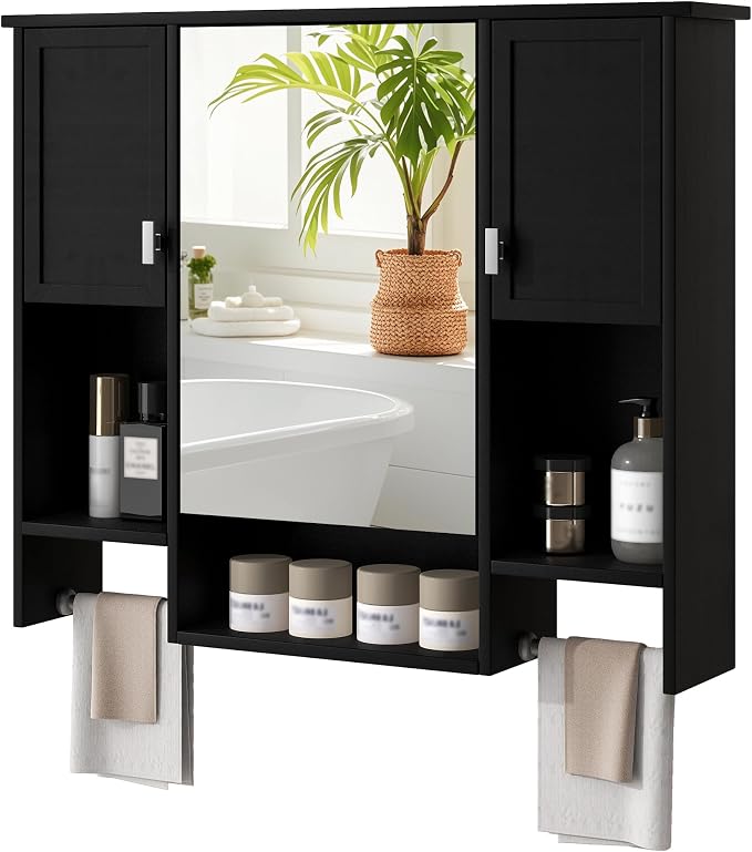 Bathroom Medicine Cabinet, Wall Mounted Bathroom Storage Cabinet by Virubi