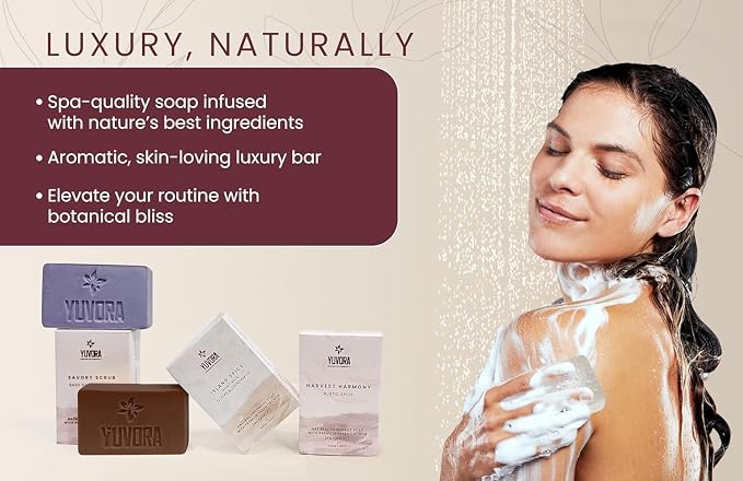 4 Pcs Women Natural Handmade Body Soaps 5 OZ Pack Floral Radiance Long lasting - Image 5