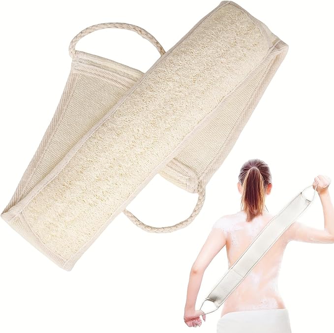 Natural Loofah Sponge Back Scrubber by Jopplim