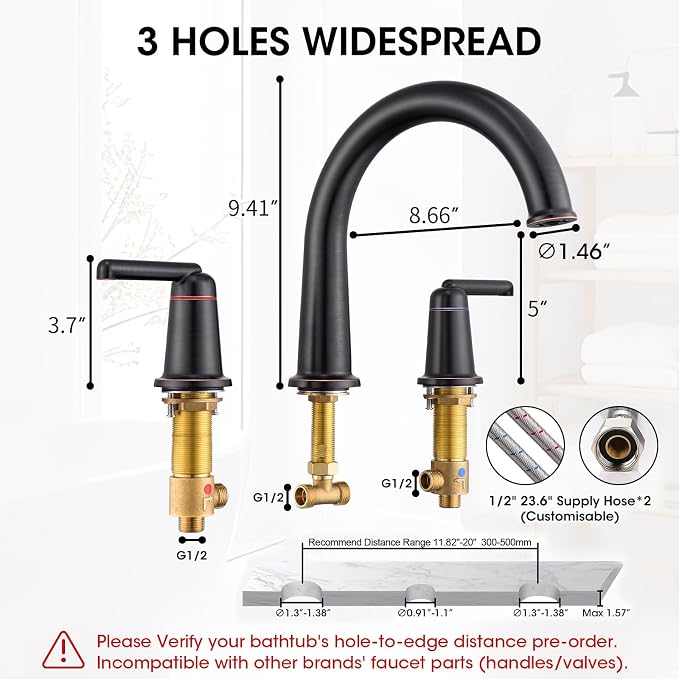 High Flow Roman Tub Faucet - Image 2