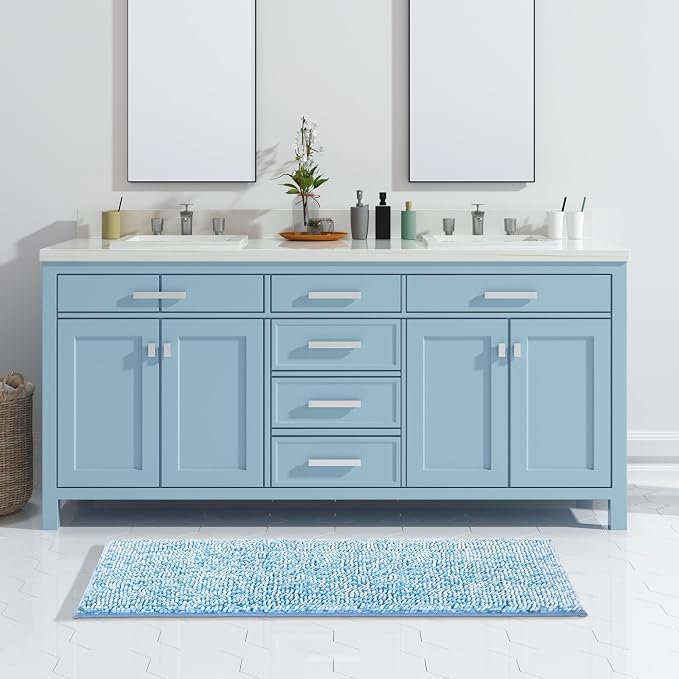 Yimobra Luxury Bathroom Rugs, Extra Soft Chenille Mats - Image 2