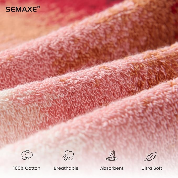 SEMAXE Hand Towels for Bathroom, 100% Cotton Towels - Image 3