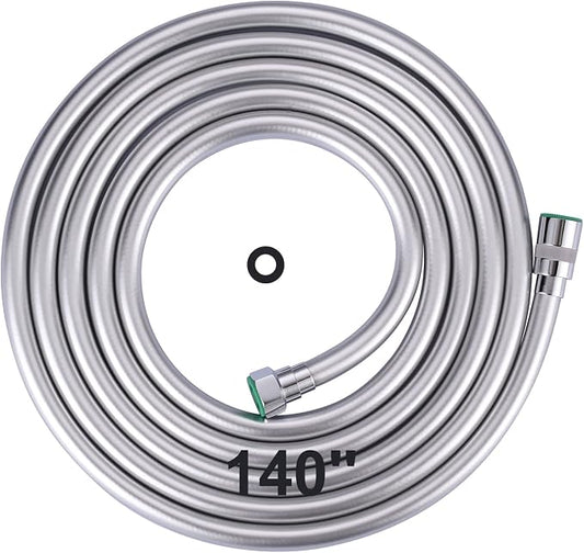 Aleasha 140 Inches Extra Long Shower Head Hose Extension by ALEASHA