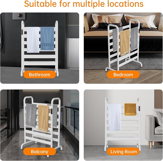 Towel Warmer Rack, Electric Heated Towel Rack - Image 8