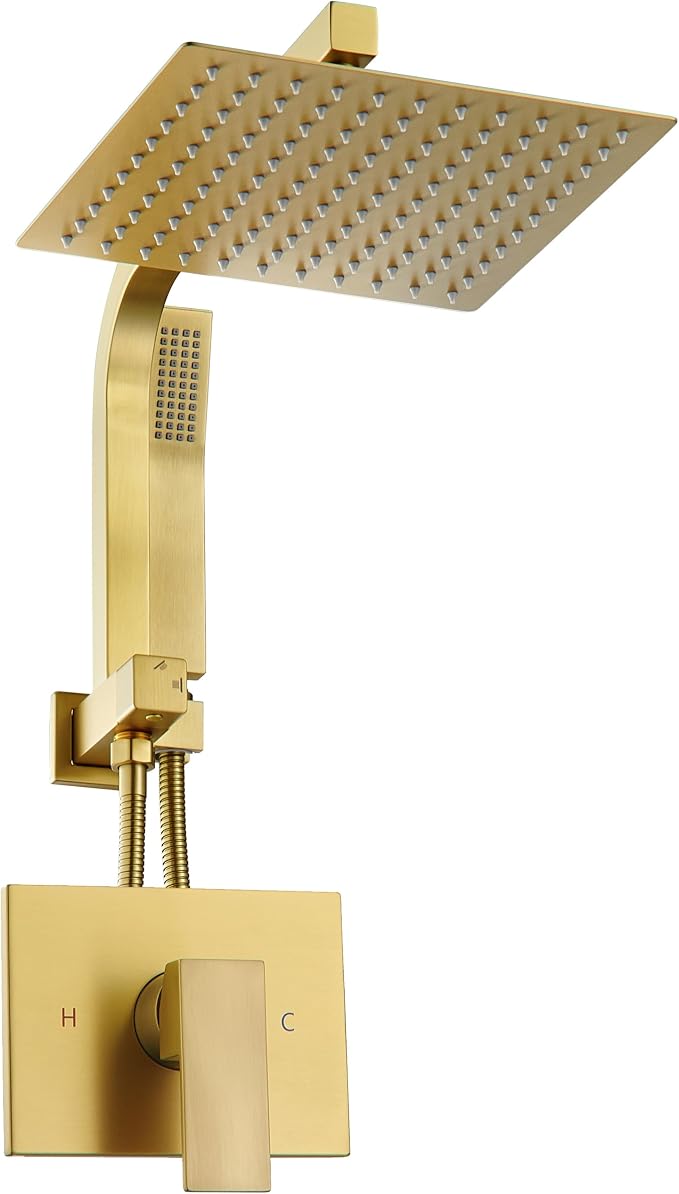 Brushed Gold Shower System by SOOOHOT